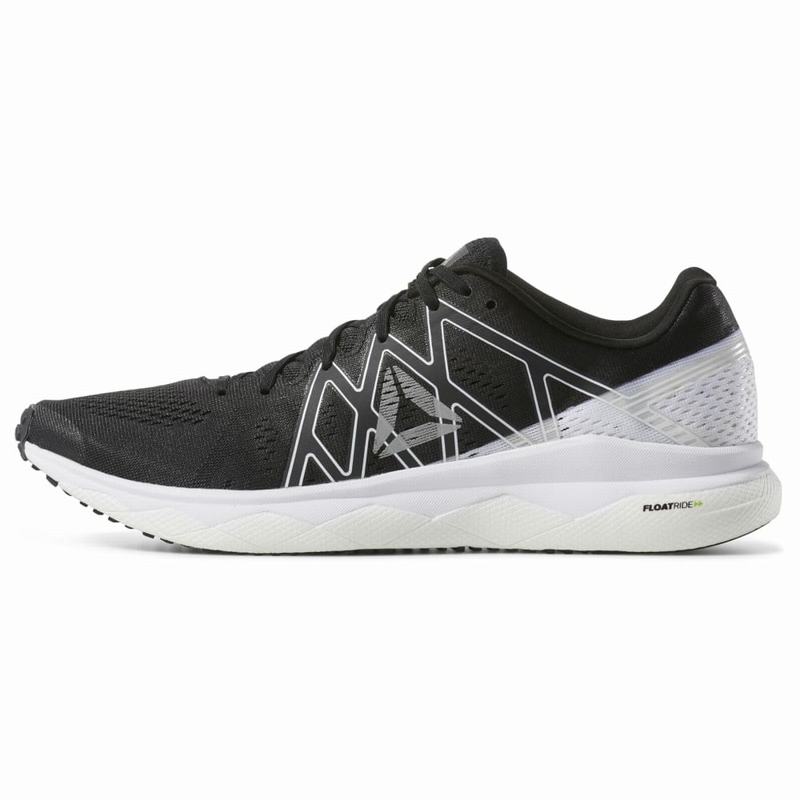 Reebok Floatride Run Fast Bežecké Tenisky Panske - Čierne/Biele/Strieborne OM3104ND